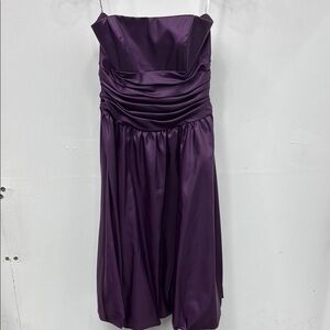 David’s bridal Elegant Purple Strapless Dress